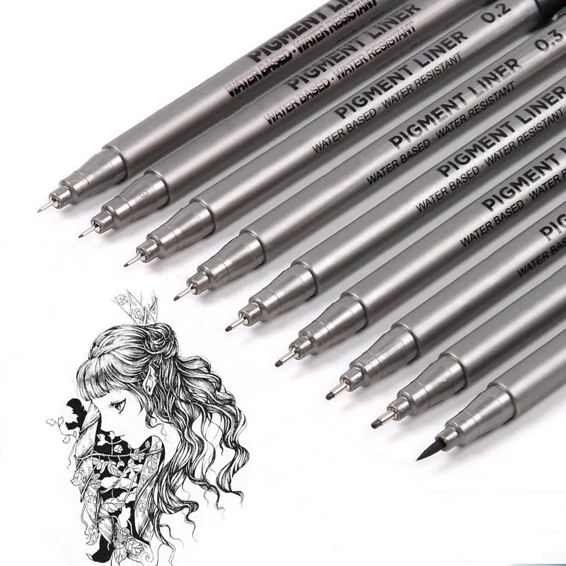 9Pcs/set Pigment Liner Micron  - Copic Marker Sketch review and price