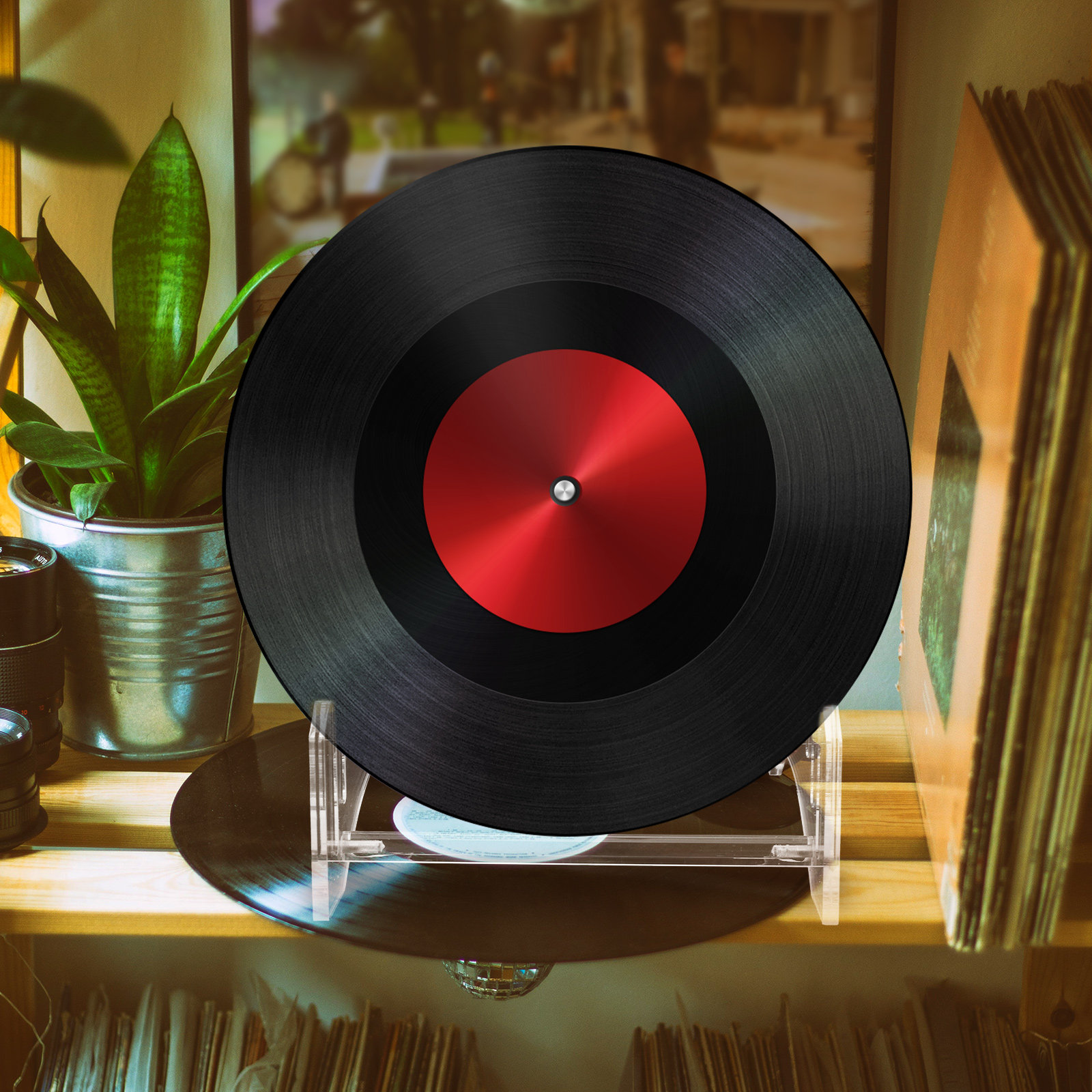 Tiered Acrylic Record Display  - Magazine Holder Rack review and price