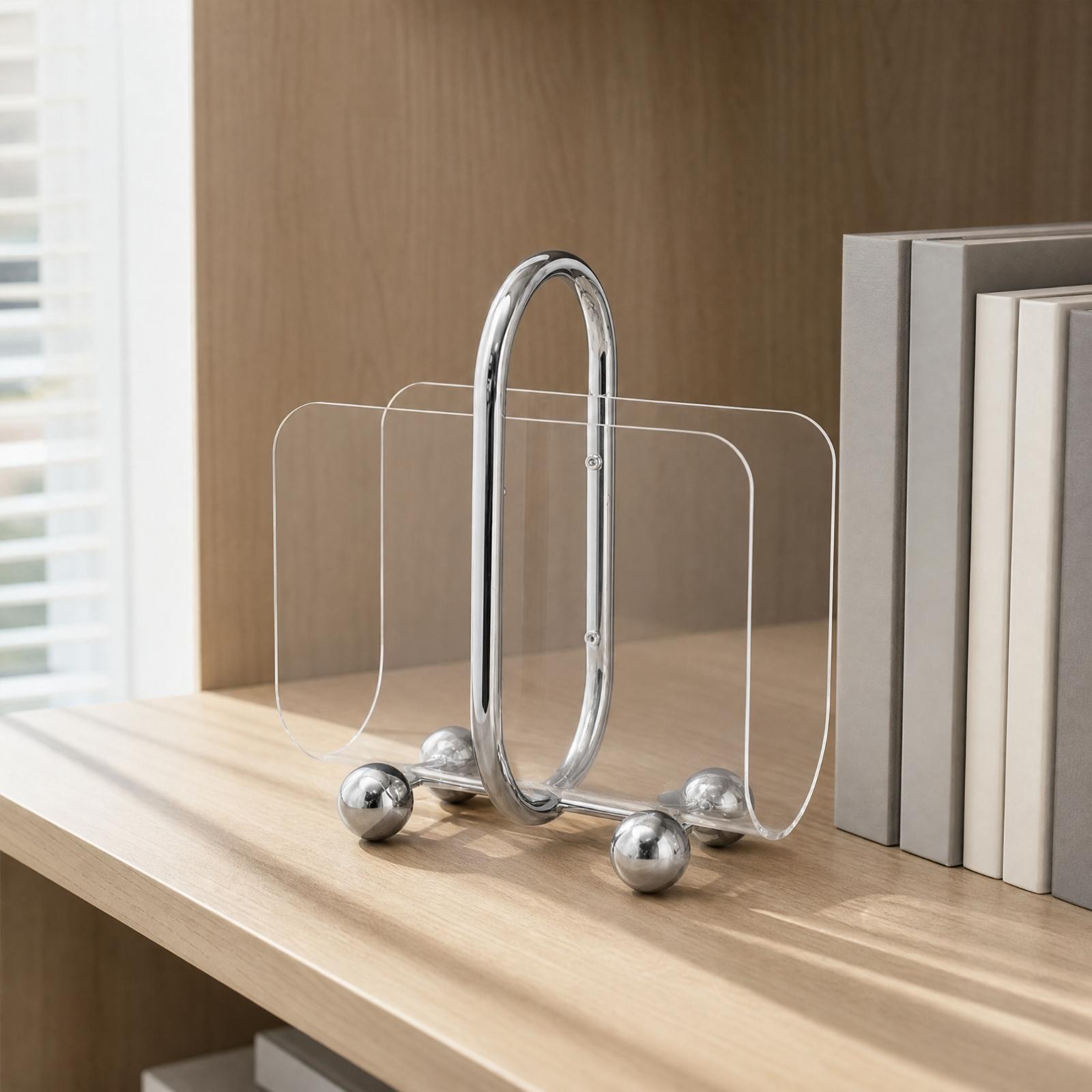 Acrylic Magazine Rack Bookshel - Magazine Holder Rack review and price