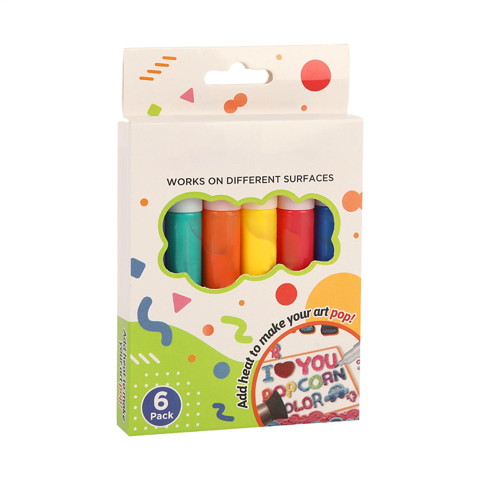 Puffy Popcorn Pen Set 6 Colors - Copic Marker Sketch review and price