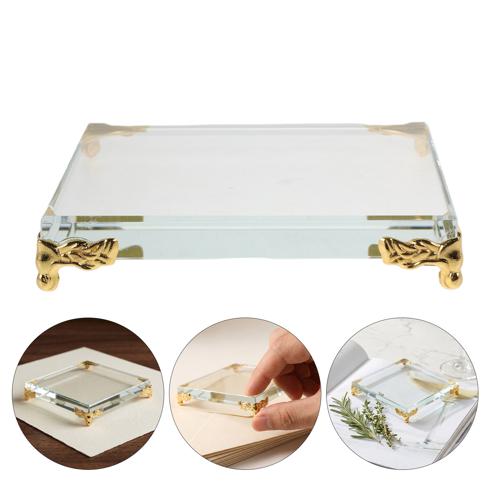 Square Crystal Paperweight Gol - Paper Weight Crystal review and price